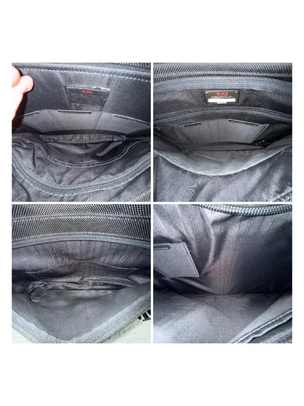 Tumi Bag Medium Black Alpha Laptop Messenger Slim Expandable Briefcase Crossbody